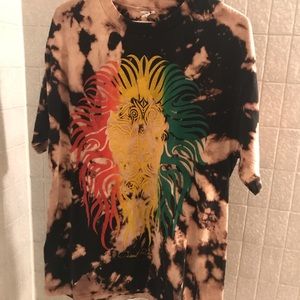 Custom Tie Dye Lion Shirt